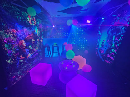 uv alice in wonderland party tent hire