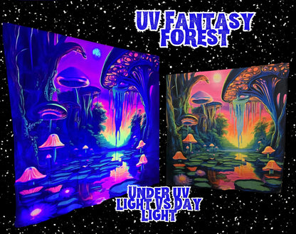 uv glow in the dark tapestry