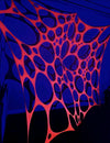 uv orange  rave stretch festival blacklight party decor