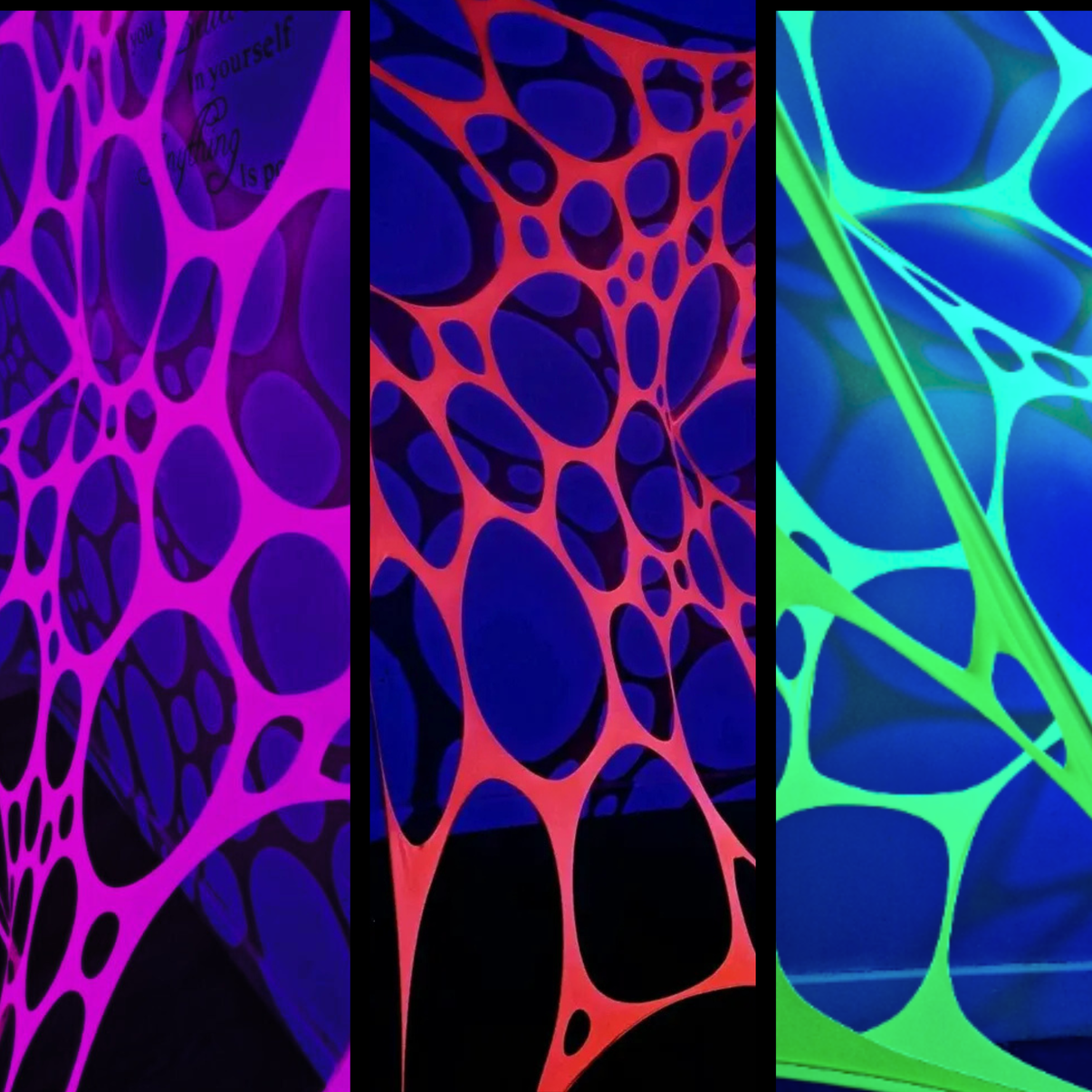 ub blacklight neon stretch party decorations