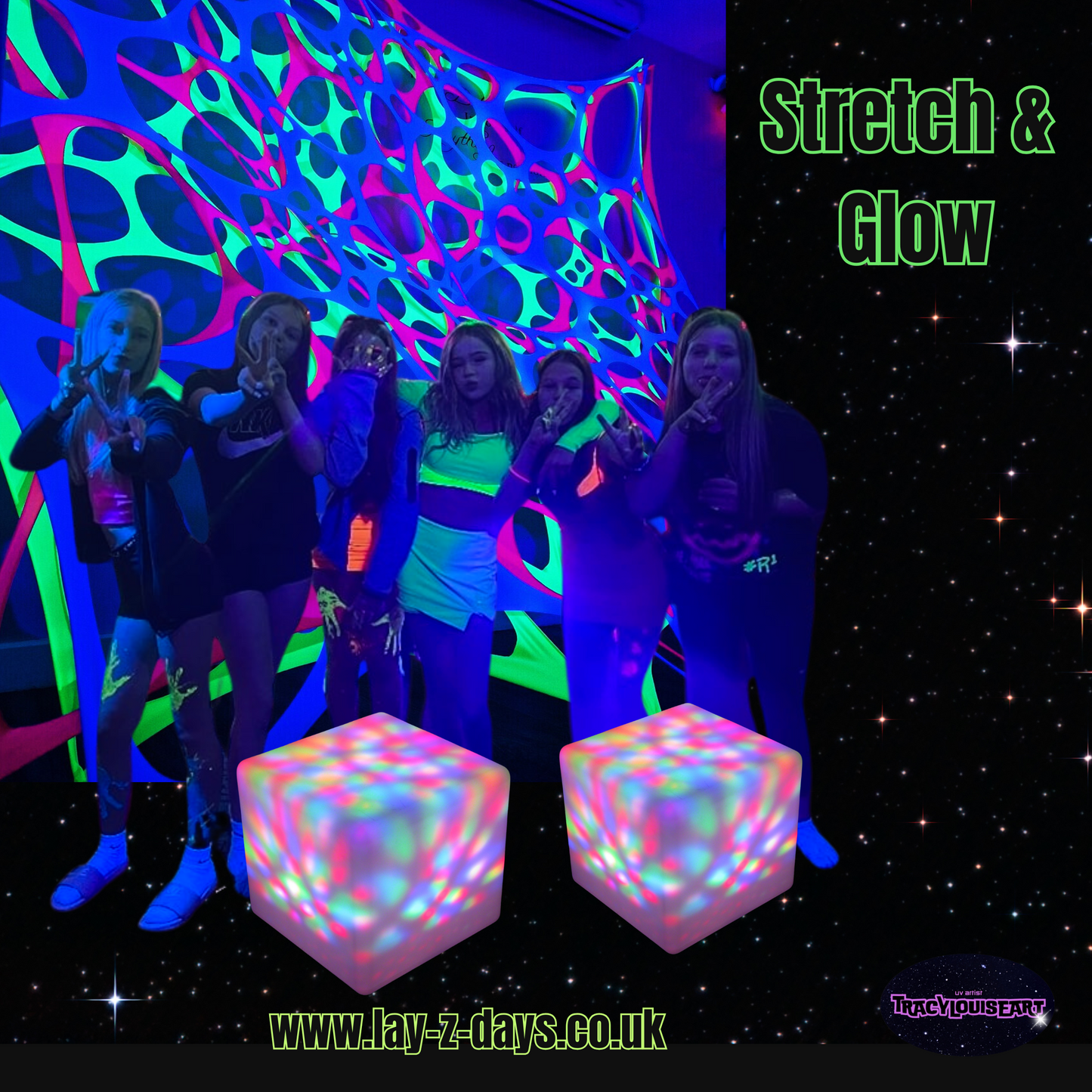 uv blacklight neon party decorations