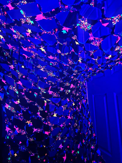 uv star camo netting event decor