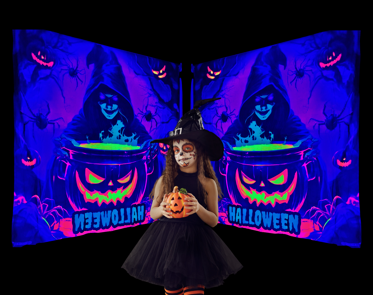 uv tapestry wall hanging halloween