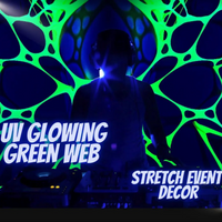 Uv Decor Neon Stretch Webbing x4 pack