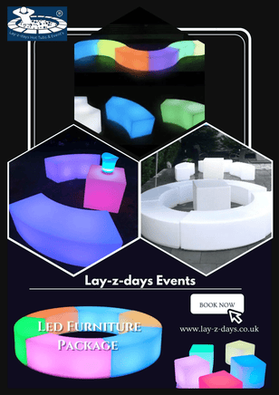 LED FURNITURE HIRE PACKAGE - Lay-z-days Event's™LED FURNITURE HIRE PACKAGE