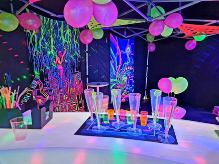 UV Rave Cave Party tent Hire Telford Shropshire West Midlands
