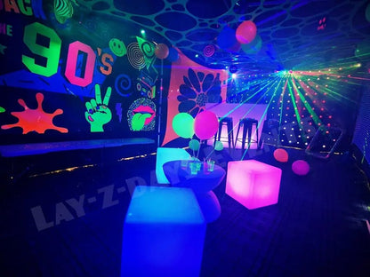 UV Back to the 90s Retro Party Tent Décor Theme Hire