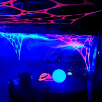 UV Neon Stretch Glow webbing decoration x3 pk - Lay-z-days Event's™UV Neon Stretch Glow webbing decoration x3 pk