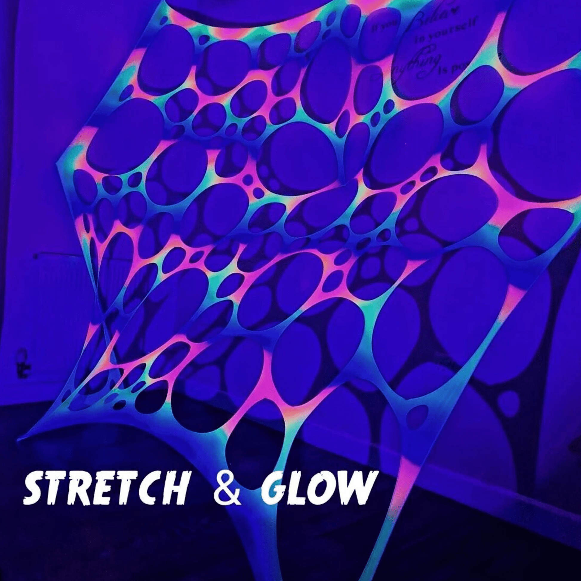 UV Psytrance Glow in the dark Venue decoration Transformation